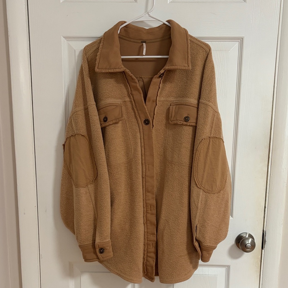 Free People Women's Tan Shacket